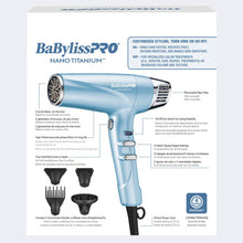 Load image into Gallery viewer, BABYLISSPRO® NANO TITANIUM™ PROFESSIONAL HIGH-SPEED DUAL IONIC DRYER
