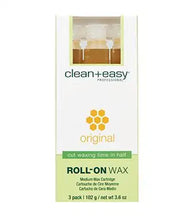 Load image into Gallery viewer, Clean &amp; Easy Original Roll On Wax 3 Pk
