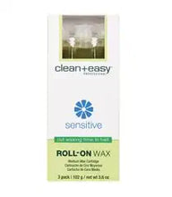 Load image into Gallery viewer, Clean &amp; Easy Sensitive Roll On Wax 3 Pk
