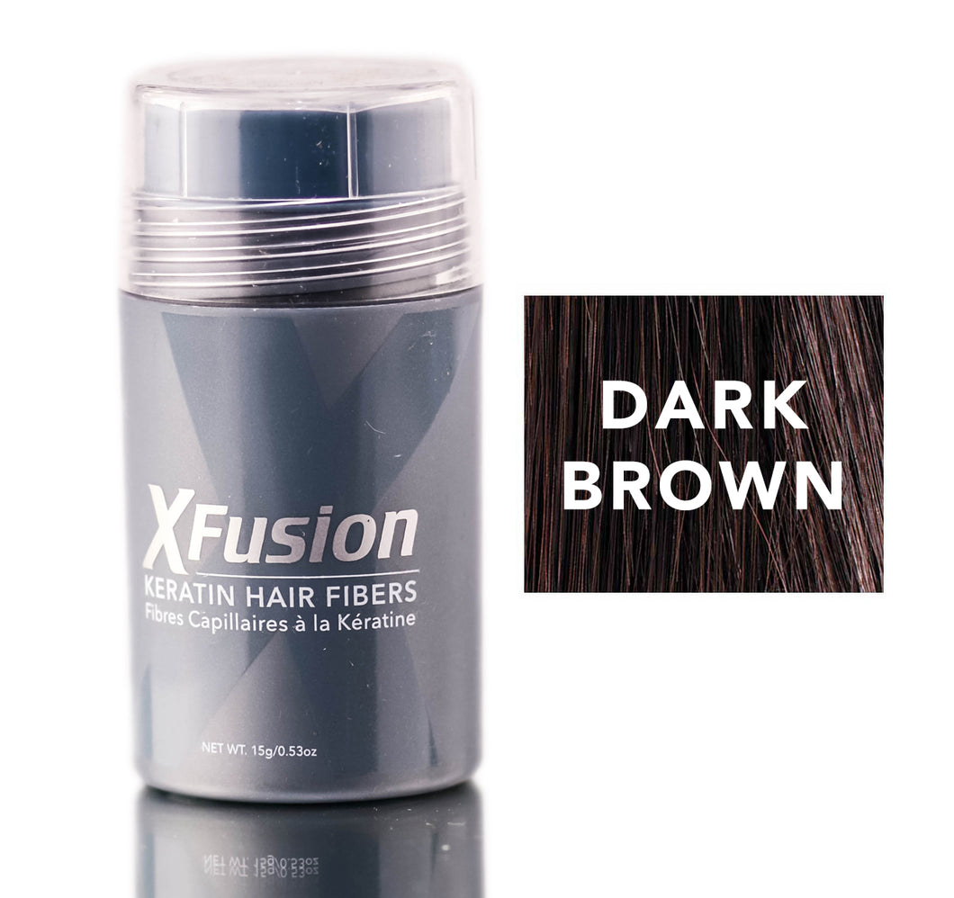 XFusion Keratin Hair Fibers Dark Brown