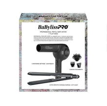 Load image into Gallery viewer, BaByliss Pro Pistol-Grip Dryer & Flat Iron 1" Gift Box
