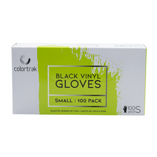 Load image into Gallery viewer, Colortrak 100 ct. Black Vinyl Disposable Gloves
