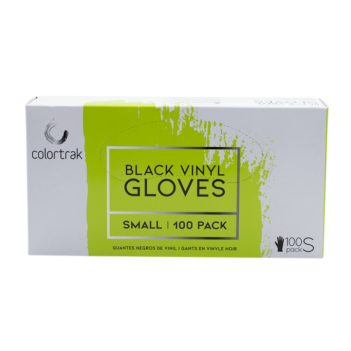 Colortrak 100 ct. Black Vinyl Disposable Gloves